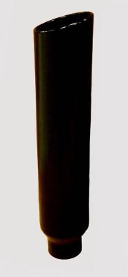 Exhaust Stack Pipe 5 in OD x 7 in OD x 36 in L 7 in Tip Clamp On Hardware Not Incl Black Finish 304 Stainless Steel Pypes Exhaust