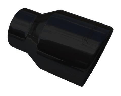 Exhaust Tail Pipe Tip Set 3 in To 4 in x 6 in L Clamp On Hardware Not Incl Black 304 Stainless Steel Pair Pypes Exhaust