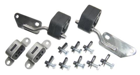 Exhaust Tail Pipe Hanger 99-04 Mustang Hardware Incl Natural 304 Stainless Steel Pypes Exhaust