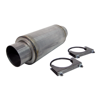 Universal Muffler Exhaust Resonator 4 Inch Inlet/Outlet Armor Lite Series MBRP