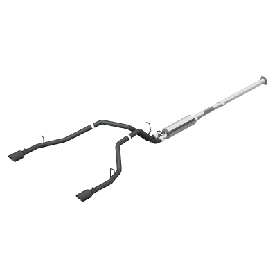 Cat Back Exhaust System Dual Split Rear Black Coated For 19-24 RAM Hemi 1500 5.7L Crew/Quad Cab MBRP