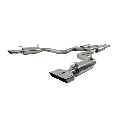 Cat Back Exhaust System Dual Split Rear T304 Stainless Steel Street Version For 08-14 Dodge Challenger SRT8, 6.1L Hemi MBRP