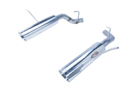 Pype Bomb Series Axle Back Exhaust System 11-24 Durango Split Rear Dual Exit Incl Axle back Pipe 4.5 in Polished Tips Hardware Polished Finish 304 Stainless Steel Pypes Exhaust