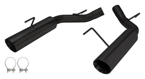 2005-2010 Mustang Pype Bomb Axle Back 304 Stainless Black Powder Coated Pypes Performance Exhaust