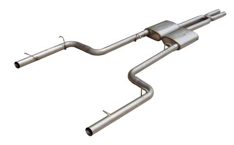 Cat Back Exhaust System Split Rear Dual Exit 11-14 Charger V8 Exc SRT8 2.5 in Intermediate And Tail Pipe Violator Muffler/Hardware Incl Tip Not Incl Natural Finish 409 Stainless Steel Pypes Exhaust