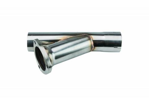 Y Exhaust Dump Cutout 3 in Hardware Not Incl Polished 304 Stainless Steel Pypes Exhaust