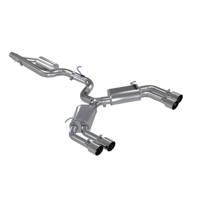 Audi 3 Inch Cat back Dual Rear Armor Pro Series For 15-20 Audi S3 MBRP