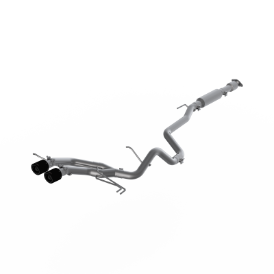 2.5 Inch Cat Back Exhaust System Dual Exit For 13-18 Hyundai Veloster Turbo T409 Stainless Steel With Carbon Fiber Tips MBRP