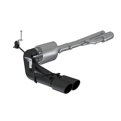 3 Inch Cat Back Exhaust System Pre-Axle Dual Outlet Black Coated For 19-Up Silverado/Sierra 1500 4.3L, 5.3L, 2022 Silverado LTD/ Sierra Limited 5.3L MBRP