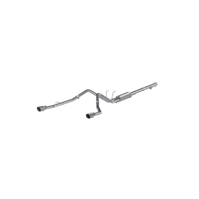 Cat Back Exhaust System Dual Split Rear Aluminized Steel Through Stock Bumper For 09-18 RAM 1500 5.7L 19-24 RAM 1500 Classic MBRP