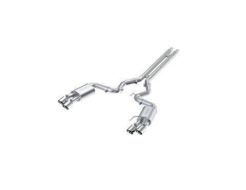 3 Inch Cat Back Exhaust System For 18-23 Ford Mustang GT 5.0L With Quad 4 Inch Dual Wall Tips Street Version T304 Stainless Steel MBRP