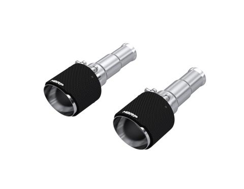 2019-2024 Ram 1500 5.7L Hemi Carbon Fiber Exhaust Tips, 5 Inch OD Dual Wall Angle Cut, Sold In Pairs MBRP