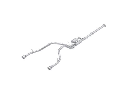 2025 Ram 1500 3.0L SST SO Armor Lite 3 inch Cat-back 2.5 Inch Dual Split Rear Exhaust with Polished Tips MBRP