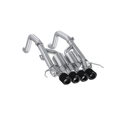 14-19 Chevrolet Corvette C7 6.2L, Armor Pro 3-Inch Axle-Back Dual Split Rear Quad Outlet with Carbon Fiber Tips, Active MBRP