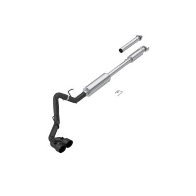 15-20 Ford F-150 2.7L, 3.5L and 5.0L, Armor BLK 3-Inch Cat-Back Passenger Side Exit with Black Tips MBRP