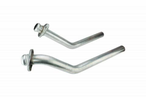 67-69 Mustang Exhaust Manifold Down Pipe 2.5 in Standard Manifold Hardware Not Incl Natural 409 Stainless Steel Pypes Exhaust