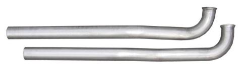 Exhaust Manifold Down Pipe 2.5 in w/HO Or Ram Air No Flanges Hardware Not Incl Natural 409 Stainless Steel Pypes Exhaust