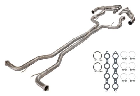 Pontiac G8 Catted Long Tube Header with Mid Pipes Pypes Exhaust