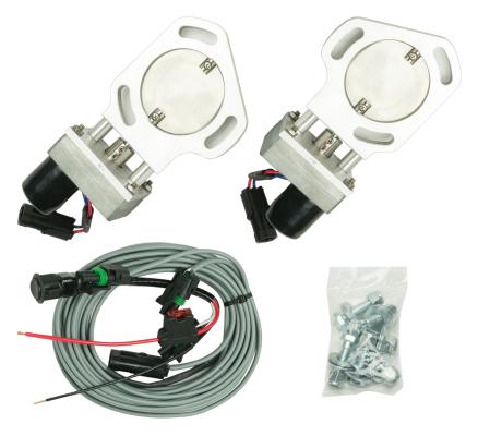 Dual Exhaust Electric Dump Cutout Natural Finish Hardware Incl Aluminum And 304 Stainless Steel Material Pypes Exhaust