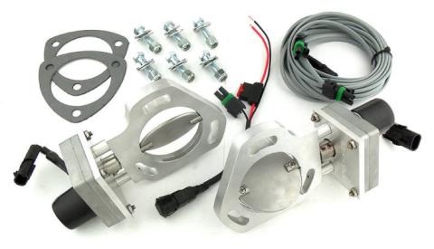 Dual Exhaust Electric Dump Cutout Natural Finish Hardware Incl Aluminum And 304 Stainless Steel Material Pypes Exhaust