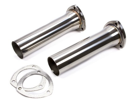 Reducers 3.5 in Header To 3 in Pipe Collector Polished Finish Hardware Incl 304 Stainless Steel Pypes Exhaust