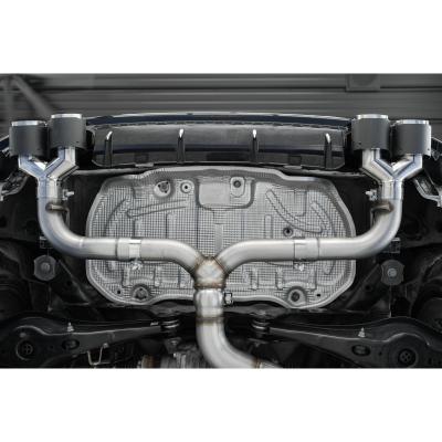 2015-2019 Volkswagen Golf Armor Pro Series 3 Inch Cat Back Quad Split Rear T304 Stainless Steel with Carbon Fiber Tips Exhaust System MBRP