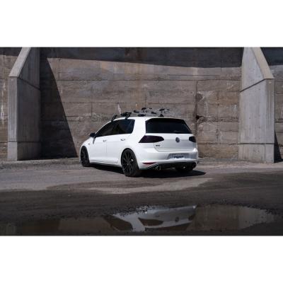 2015-2021 Volkswagen Golf Armor Pro Series 3 Inch Cat Back Dual Split Rear Exit T304 Stainless Steel with Carbon Fiber Tips Exhaust System MBRP