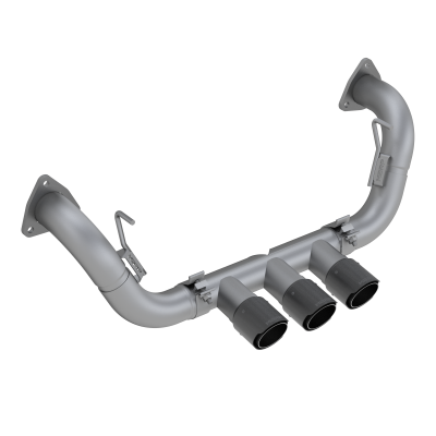 17-22 Acura NSX Armor Pro 2.5 Inch Cat Back Triple Rear Exit T304 Stainless Steel with Carbon Fiber Tips Exhaust System MBRP