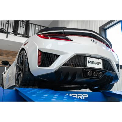 17-22 Acura NSX Armor Pro 2.5 Inch Cat Back Triple Rear Exit T304 Stainless Steel with Carbon Fiber Tips Exhaust System MBRP
