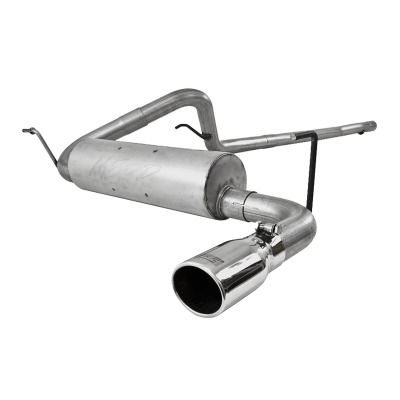 Cat Back Exhaust System Single Side Aluminized Steel For 07-11 Jeep Wrangler 2/4 Door3.8L V6 MBRP
