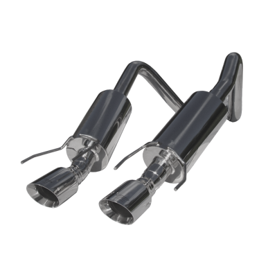 Dual Muffler Axle Back 4 Inch Round Dual Wall Tips T304 Stainless Steel For 05-08 Chevrolet Corvette MBRP