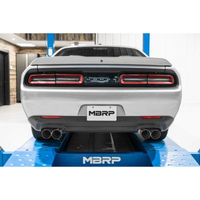 2015-2016 Dodge Challenger T304 Stainless Steel 3 Inch Dual Rear Cat-Back Quad Tips (Street Version) Exhaust System MBRP