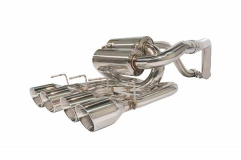 2005-2013 C6 Quad Tip Axle Back Exhaust Kit 304 Stainless Pypes Performance Exhaust