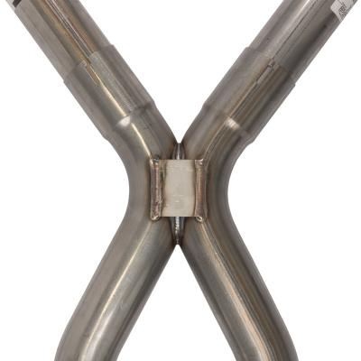 1966-71 Ford Fairlane 2.5 Inch X-Pipe Crossmember Back Quarter Panel Exit Exhaust No Mufflers Pypes Performance Exhaust