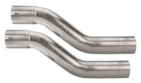 1966-71 Ford Fairlane 2.5 Inch H-Pipe Crossmember Back Rear Exit Exhaust Turbo Pro Mufflers Pypes Performance Exhaust
