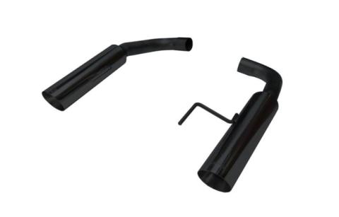 Pype Bomb Series Axle Back Exhaust System 15-17 Mustang GT Split Rear Dual Exit 4 in Black Tips Hardware Not Incl Black Finish 304 Stainless Steel Pypes Exhaust