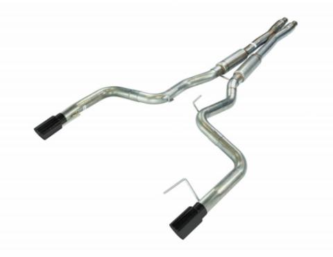 2024 Mustang GT 3 Inch X-Bomb and Bullet Mid Mufflers Cat Back Exhaust Kit 409 Stainless Black Powdercoat Pypes Performance Exhaust