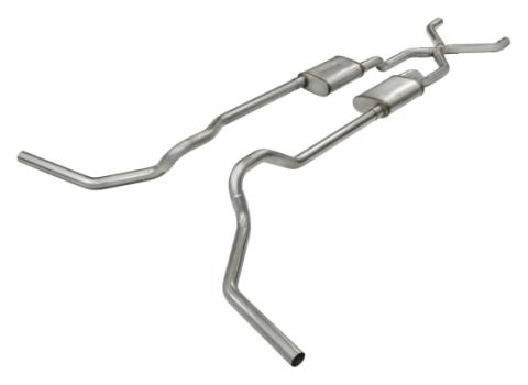 Ford Crossmember Back Exhaust For 65-76 F-100/F-150 Turbo Pro Muffler Pypes Exhaust