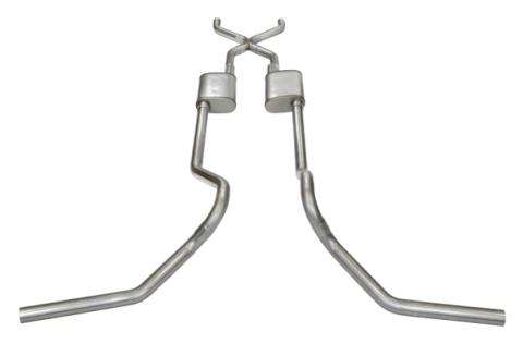 Ford Crossmember Back Exhaust For 65-76 F-100/F-150 No Muffler Pypes Exhaust