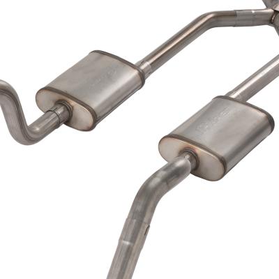 1965-70 Chevy Impala  X-Pipe Crossmember Back Exhaust 409 SS Rear Exit Race Pro Mufflers Pypes Performance Exhaust