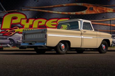 Crossmember Back W/ X-Pipe Exhaust System 63-66 GM Truck Split Rear Dual Exit 2.5 Inch Intermediate And Tailpipe Hardware Incl Turbo Pro Muffler Incl And Tip Not Incl Stainless Steel Pypes Exhaust