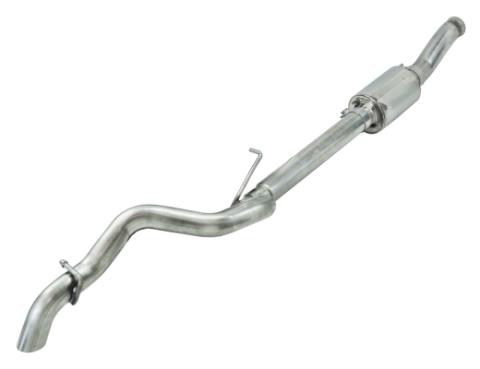 Cat Back Exhaust System 18-24 Jeep Wrangler JL 4 Door 2.0 4 Cyl High Ground Clearance Single Rear Exit 2.5 Inch Intermediate and Tail Pipe Race Pro Muffler/Hardware Incl Tip Not Incl Natural Finish 409 Stainless Steel Pypes Exhaust