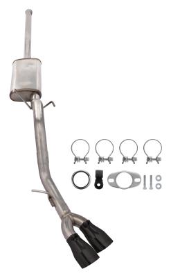 2005-15 Tacoma Cat-Back Exhaust With Street Pro Muffler &amp; Black Tips STT20SB