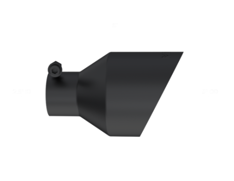 Universal Black Tip, 2.5-Inch ID, 5-Inch OD Angle Cut Dual Wall MBRP
