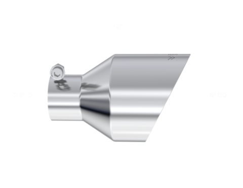 Universal Mirror Polished Tip, 2.5-Inch ID, 5-Inch OD Angle Cut Dual Wall MBRP