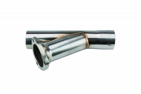 Y Exhaust Dump Cutout 2.5 in Hardware Not Incl Polished 304 Stainless Steel Pypes Exhaust