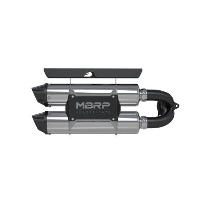 Stacked Dual Slip On Exhaust Pipe Performance Series For 16-21 Polaris RZR XP Turbo /Turbo S MBRP