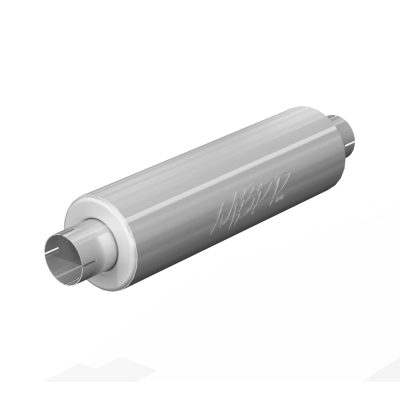 3 Inch Exhaust Pipe ID Inlet/Outlet 26 Inch Single Muffler Mild Tone Aluminized Steel MBRP