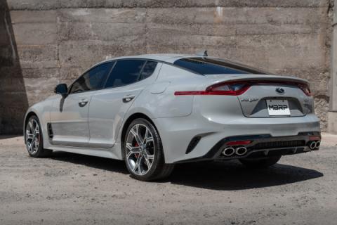 Kia 2.5 Inch Cat Back Exhaust System Dual Rear Exit For 18-21 Kia Stinger 3.3L RWD/AWD Armor Lite MBRP