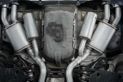 Kia 2.5 Inch Cat Back Exhaust System Dual Rear Exit For 18-21 Kia Stinger 3.3L RWD/AWD Armor Lite MBRP